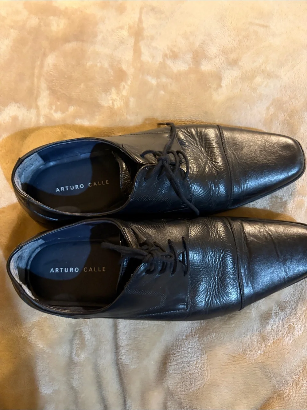 ARTURO CALLE ORIGINAL MEN'S BLACK PATENT LEATHER  size 41 - Picture 4 of 6